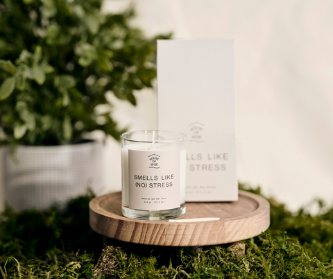 house of wise stress candle